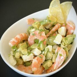salade avocats crevettes feta