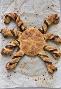 feuilleté araignée d'Halloween