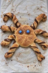 feuilleté araignée d'Halloween