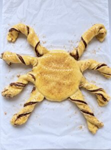 feuilleté araignée d'Halloween