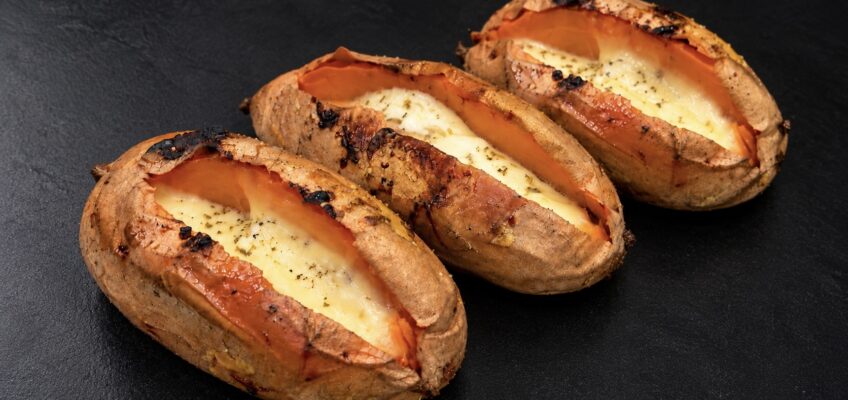 patates douces au four