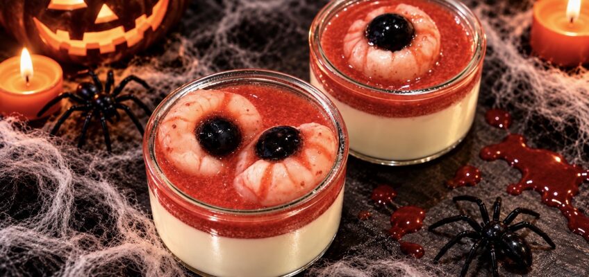 panna cotta d'Halloween