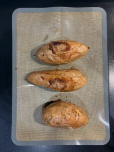 patates douces au four